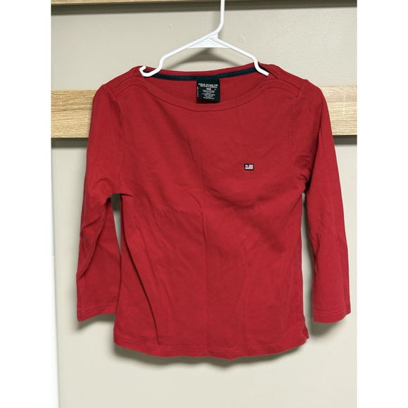 Lauren Ralph Lauren Tops - Ralph Lauren Polo Jeans Co. Red 3/4 Sleeve Tee Shirt Women’s M Y2K